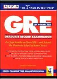 ARCO : GRE : Graduate Record Examination GENERAL TEST