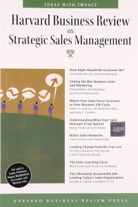Harvard Business Review On Strategic Sales Management