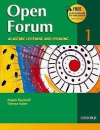 Image of Open Forum : Academic Listening and Speaking (1)